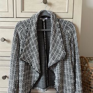 BB Dakota Black and White Tweed Blazer